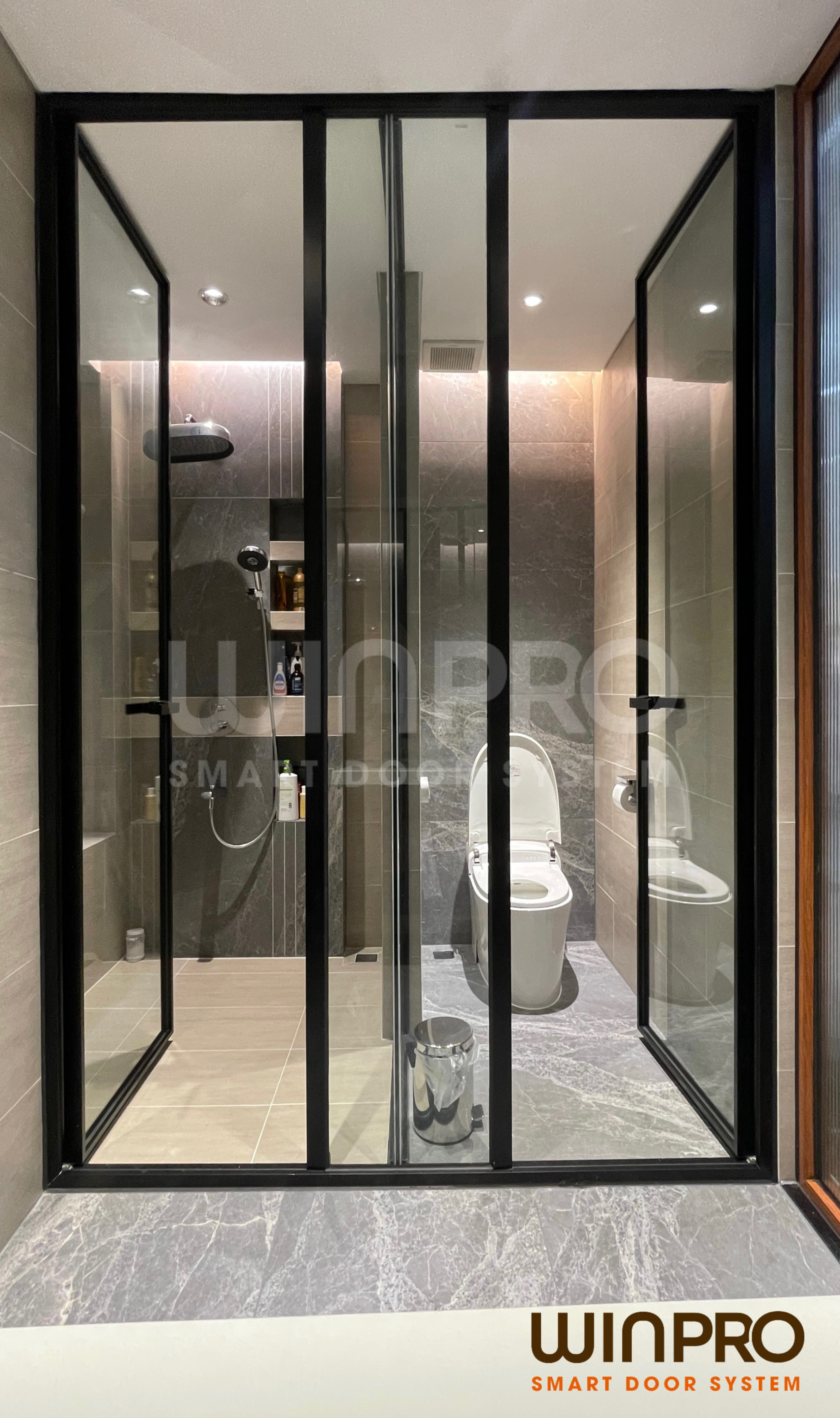 Phòng Tắm Kính Đôi Full Trần, Cửa Mở Quay 2 Cánh – Sự Kết Hợp Hoàn Hảo Giữa Đẳng Cấp và Tiện Nghi